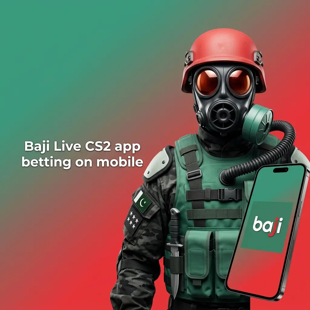 Baji Live CS2 mobile app showing Counter-Strike 2 betting odds, bet slip, deposits, and account access