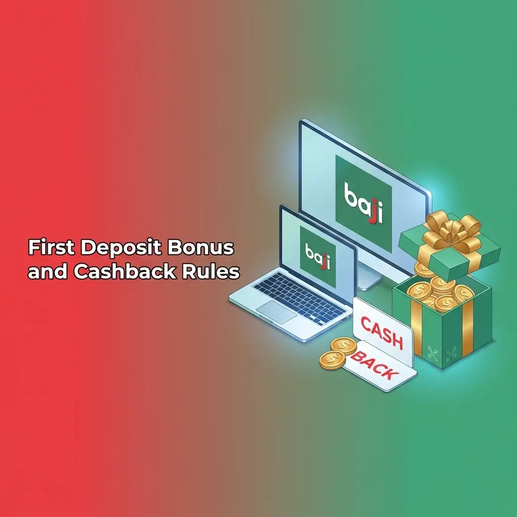 Table of first deposit bonuses and cashback rules for Pakistan casino and sports exchange players