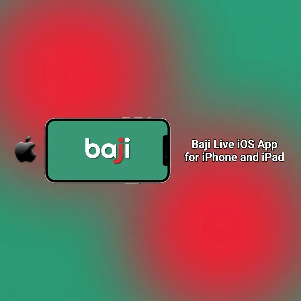 Baji Live iOS app on iPhone and iPad with sports, casino, cashier, promotions and account tools