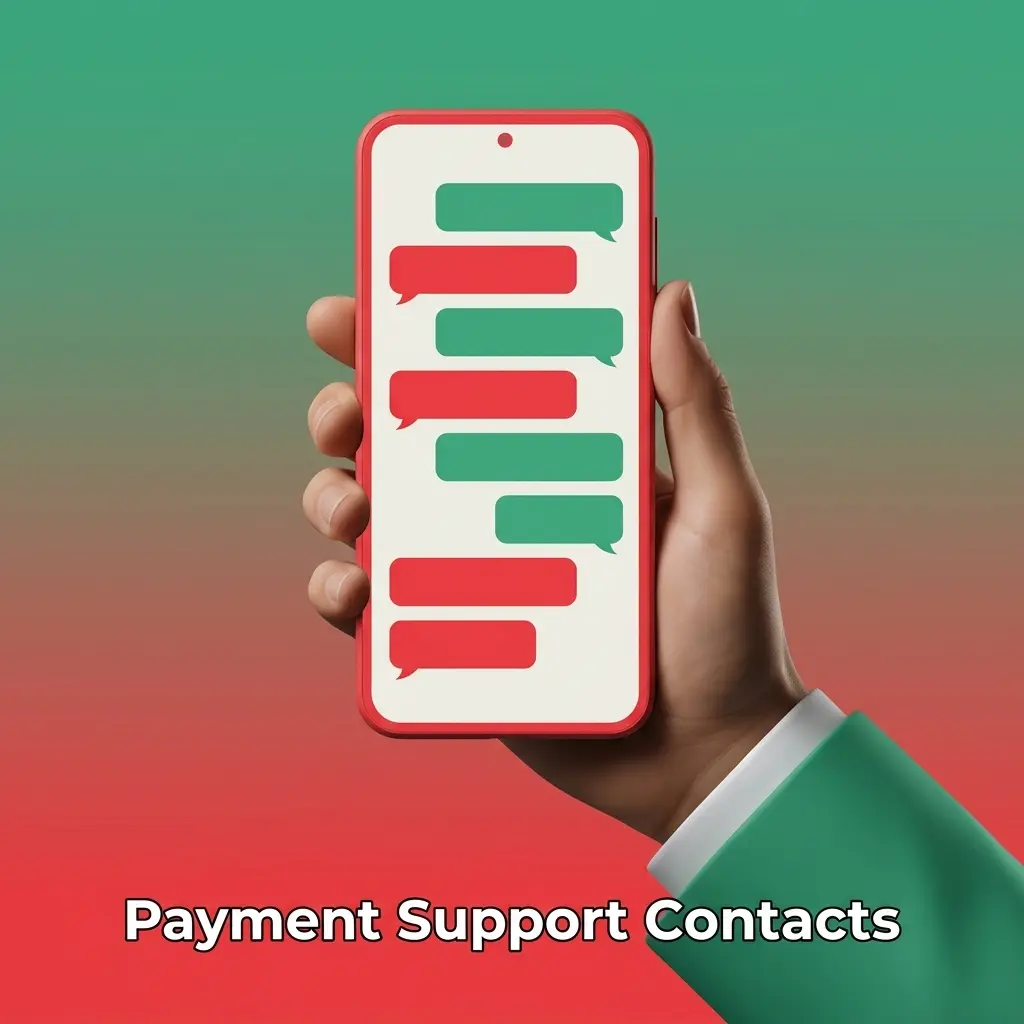 24/7 payment support contacts for deposits, withdrawals, verification, email, WhatsApp, Telegram, and chat