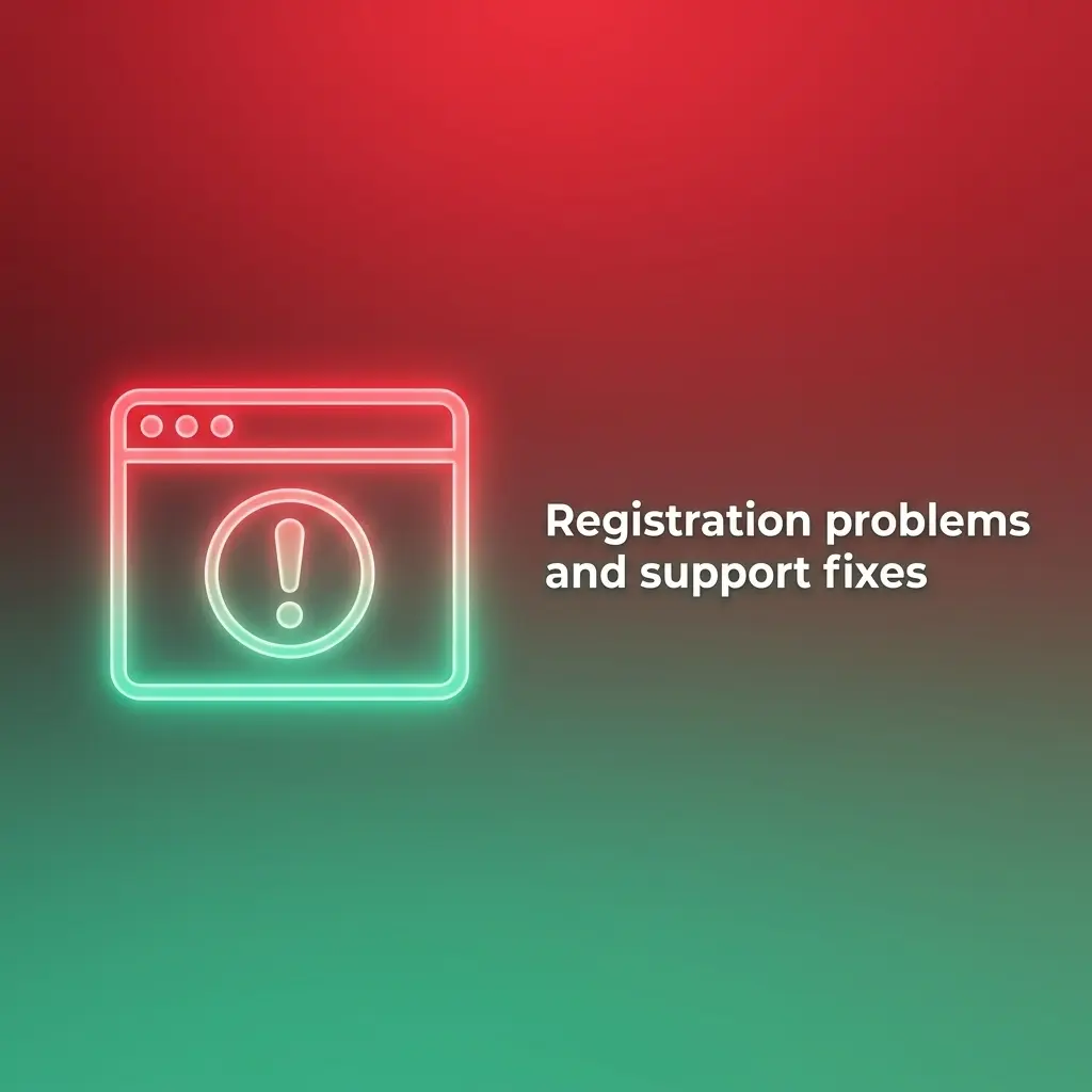 Registration support fixes for duplicate mobile, OTP failure, CNIC mismatch, password, and payment holder issues