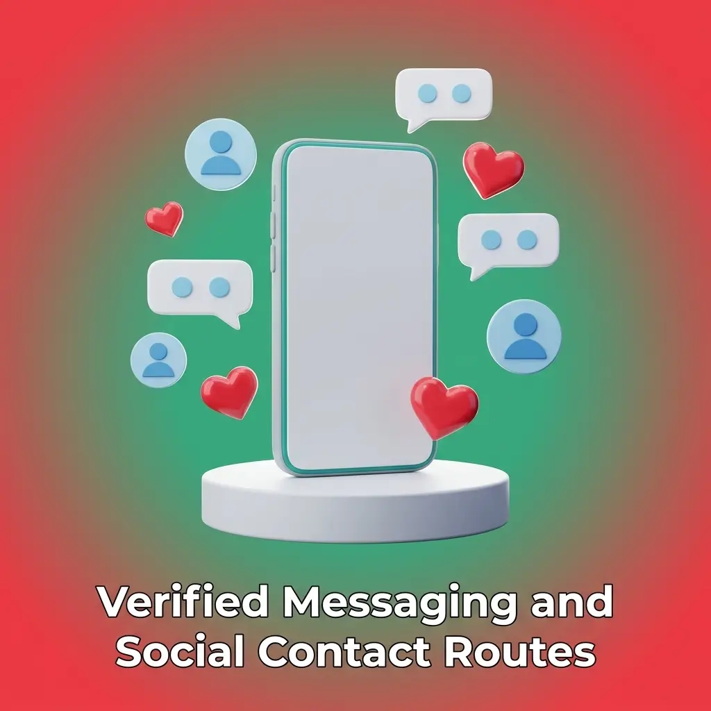 Verified messaging and social media support routes for secure account help and contact routing