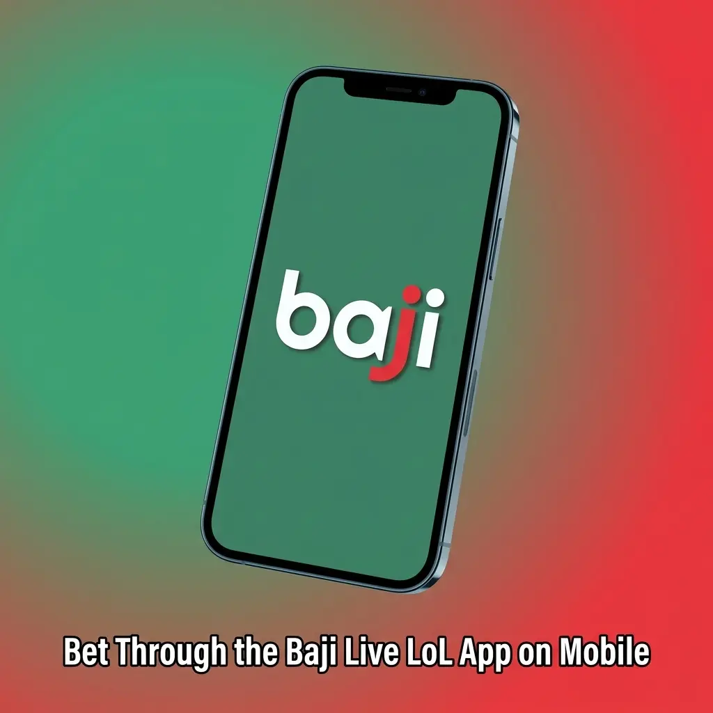 Baji Live LoL app on mobile showing League of Legends betting odds and live match markets