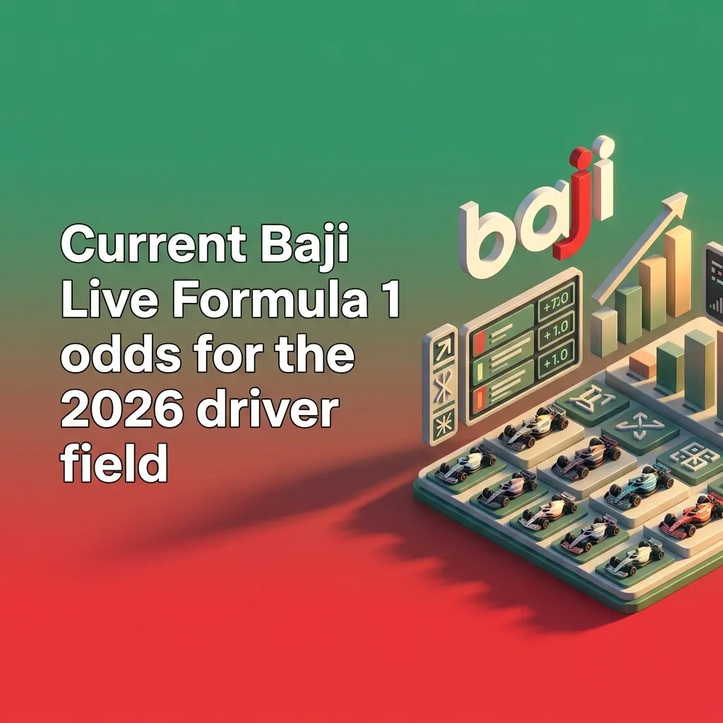 Baji Live 2026 Formula 1 driver lineup and championship odds table by constructor