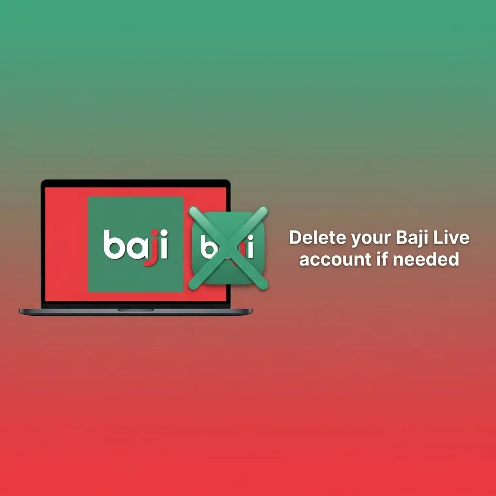 Steps to delete a Baji Live account with balance withdrawal and support confirmation before closure