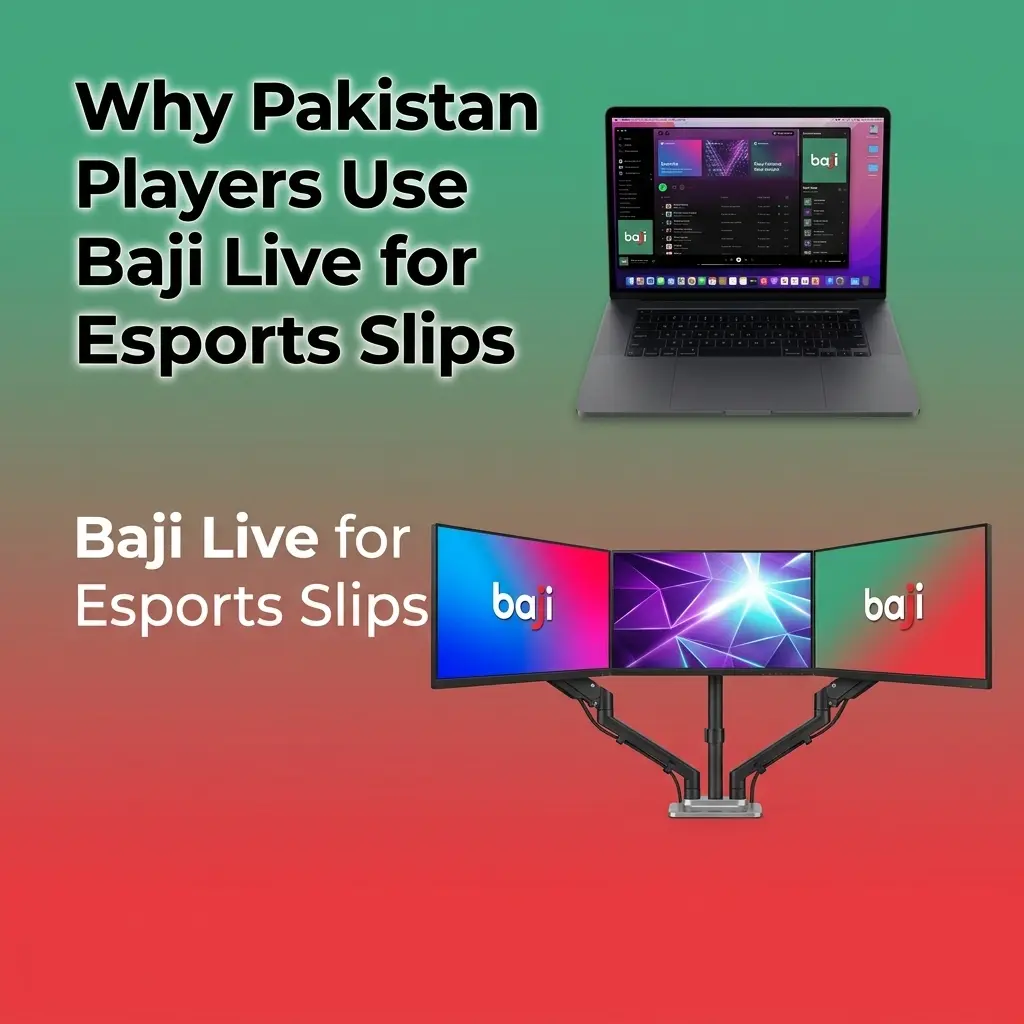 Baji Live esports betting app showing odds, deposits and bet slip options for Pakistan players